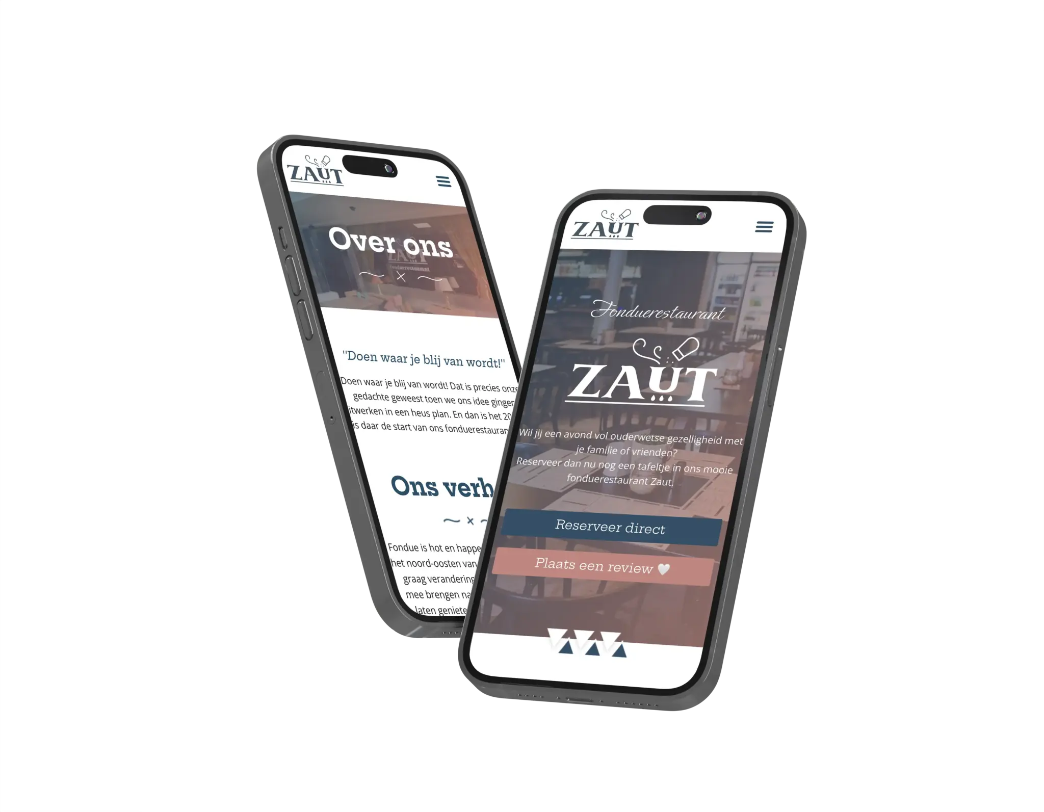 Restaurant Zaut website